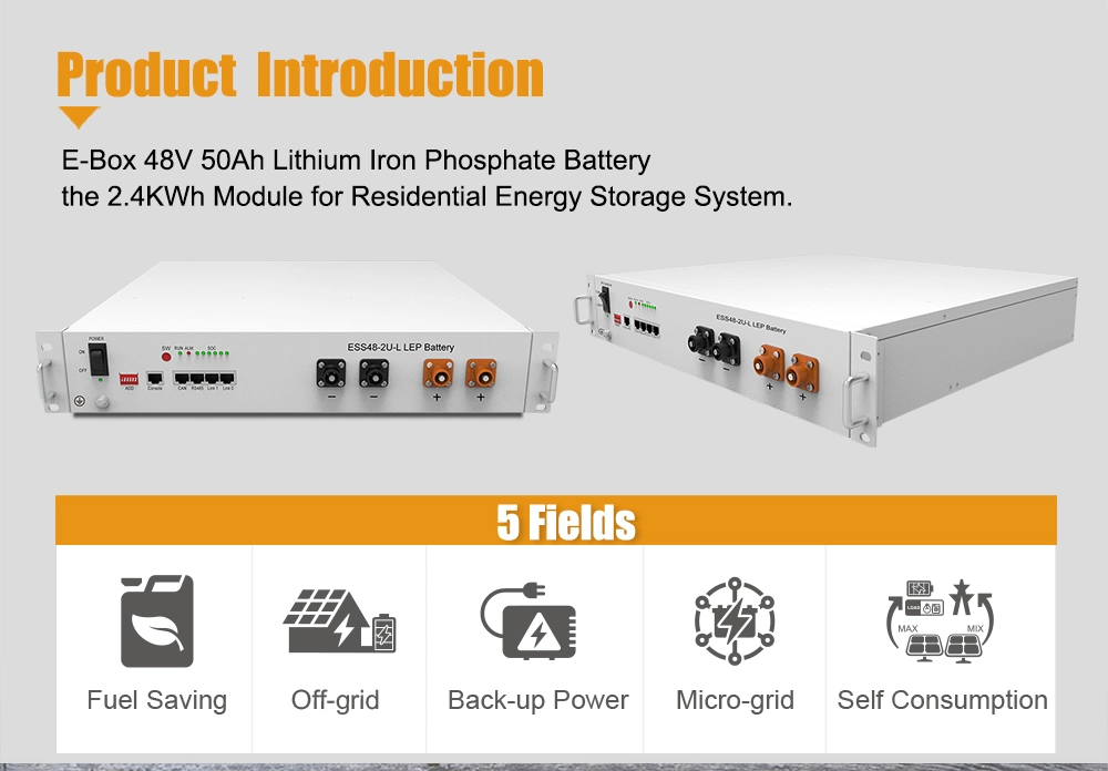 Pytes Professional Manufacture 48V50ah Safety B4850 LiFePO4 Lithium Battery Module Home Energy Storage
