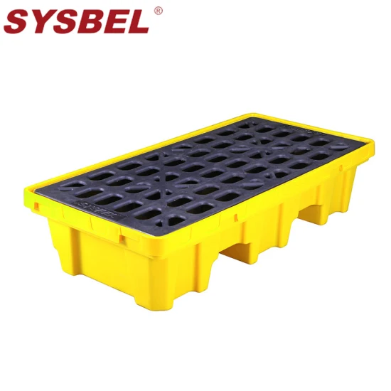 Sysbel CE Approvato da 70 galloni 4 barili di contenimento secondario e controllo delle fuoriuscite Poly Pallet per fuoriuscite